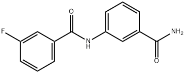 N-(3-carbamoylphenyl)-3-fluorobenzamide Structural