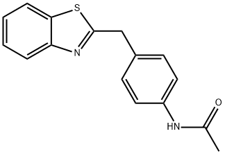 N-[4-(1,3-benzothiazol-2-ylmethyl)phenyl]acetamide Structural