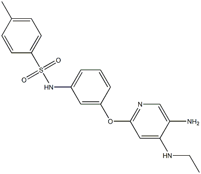 N-(3-((5-amino-4-(ethylamino)pyridin-2-yl)oxy)phenyl)-4-methylbenzenesulfonamide Structural