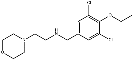 N-[(3,5-dichloro-4-ethoxyphenyl)methyl]-2-morpholin-4-ylethanamine Structural