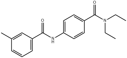 N-{4-[(diethylamino)carbonyl]phenyl}-3-methylbenzamide Structural