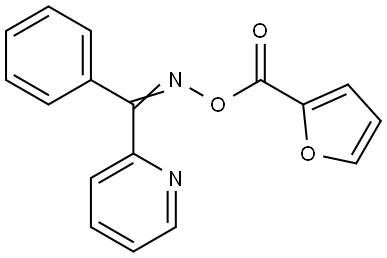 furan-2-yl({[(Z)-phenyl(pyridin-2-yl)methylidene]amino}oxy)methanone Structural
