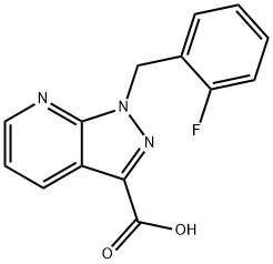 1-(2-fluorobenzyl)-1H-pyrazolo[3,4-b]pyridine-3-carboxylic acid Structural