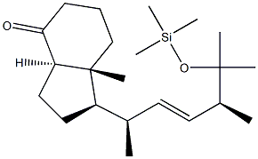 (1R,3aR,7aR)-1-((2R,5S,E)-5,6-dimethyl-6-
((trimethylsilyl)oxy)hept-3-en-2-yl)-7a-
methyloctahydro-4H-inden-4-one Structural