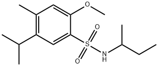 N-(sec-butyl)-5-isopropyl-2-methoxy-4-methylbenzenesulfonamide Structural