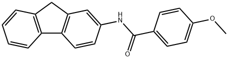 N-(9H-fluoren-2-yl)-4-methoxybenzamide Structural