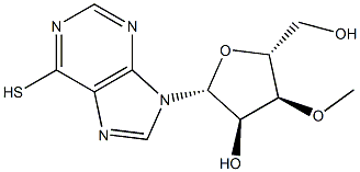 Inosine,3'-O-methyl-6-thio- (9CI) Structural