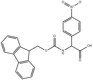 N-Fmoc-RS-4-Nitro-Phenylglycine Structural