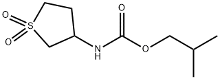 isobutyl (1,1-dioxidotetrahydro-3-thienyl)carbamate Structural