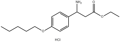 Ethyl 3-amino-3-[4-(pentyloxy)phenyl]propanoate, HCl Structural