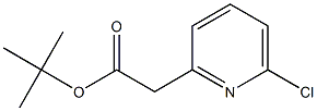tert-Butyl 2-(6-chloropyridin-2-yl)acetate Structural