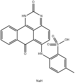 sodium:2-[(2,7-dioxo-3H-benzo[e]perimidin-6-yl)amino]-5-methylbenzenesulfonate Structural