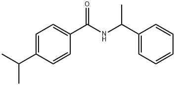 N-(1-phenylethyl)-4-propan-2-ylbenzamide Structural