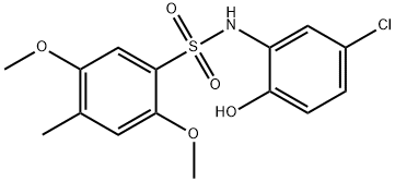 N-(5-chloro-2-hydroxyphenyl)-2,5-dimethoxy-4-methylbenzenesulfonamide Structural