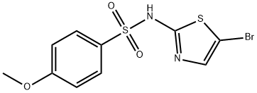 N-(5-bromothiazol-2-yl)-4-methoxybenzenesulfonamide Structural