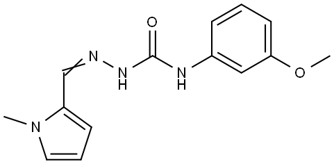 Hydrazinecarboxamide,N-(3-methoxyphenyl)-2-[(1-methyl-1H-pyrrol-2-yl)methylene]- Structural
