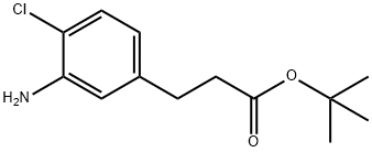 TERT-BUTYL 3-(3-AMINO-4-CHLOROPHENYL)PROPANOATE Structural