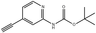 tert-Butyl (4-ethynylpyridin-2-yl)carbamate Structural