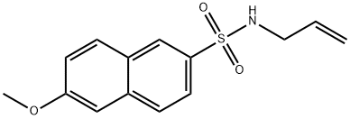 N-allyl-6-methoxy-2-naphthalenesulfonamide Structural
