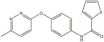 N-[4-(6-methylpyridazin-3-yl)oxyphenyl]thiophene-2-carboxamide Structural