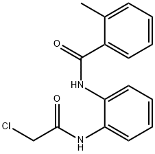 N-[2-(2-Chloro-acetylamino)-phenyl]-2-methyl-benzamide Structural