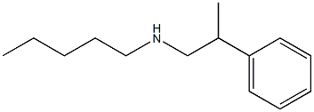 N-(2-phenylpropyl)pentan-1-amine Structural