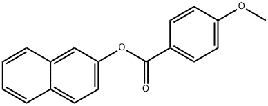 Benzoic acid, 4-methoxy-, 2-naphthalenyl ester Structural