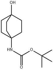 tert-butyl N-{4-hydroxybicyclo[2.2.2]octan-1-yl}carbamate Structural