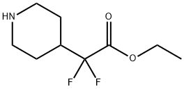 Difluoro-piperidin-4-yl-acetic acid ethyl ester Structural