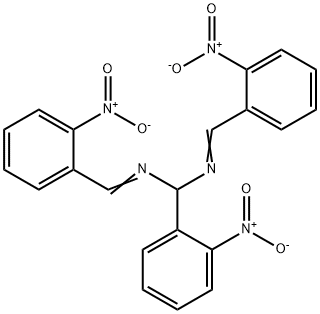 Methanediamine, 1-(2-nitrophenyl)-N,N'-bis[(2-nitrophenyl)methylene]- Structural