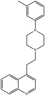 Quinoline,4-[2-[4-(3-methylphenyl)-1-piperazinyl]ethyl]- Structural