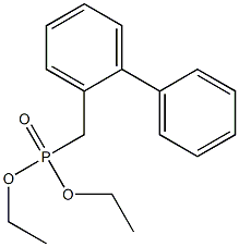 Phosphonic acid, ([1,1'-biphenyl]-2-ylmethyl)-, diethyl ester Structural