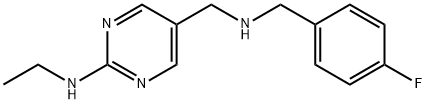 Ethyl-{5-[(4-fluoro-benzylamino)-methyl]-pyrimidin-2-yl}-amine Structural
