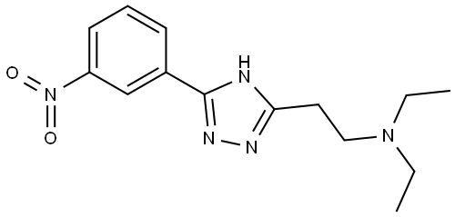 Diethyl-{2-[5-(3-nitro-phenyl)-1H-[1,2,4]triazol-3-yl]-ethyl}-amine Structural