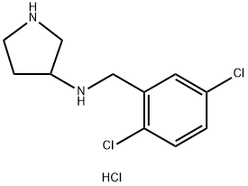 N-(2,5-DICHLOROBENZYL)PYRROLIDIN-3-AMINE HYDROCHLORIDE Structural