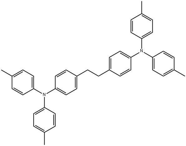 Benzenamine, 4,4'-(1,2-ethanediyl)bis[N,N-bis(4-methylphenyl)- Structural