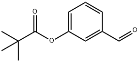 Propanoic acid, 2,2-dimethyl-, 3-formylphenyl ester Structural