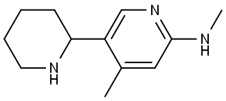 Methyl-(4-methyl-1,2,3,4,5,6-hexahydro-[2,3]bipyridinyl-6-yl)-amine Structural