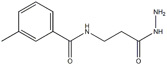 N-(2-Hydrazinocarbonyl-ethyl)-3-methyl-benzamide Structural