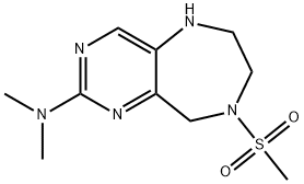 N,N-Dimethyl-8-(Methylsulfonyl)-6,7,8,9-Tetrahydro-5H-Pyrimido[5,4-E][1,4]Diazepin-2-Amine Structural
