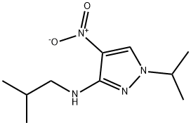 Isobutyl-(1-isopropyl-4-nitro-1H-pyrazol-3-yl)-amine Structural
