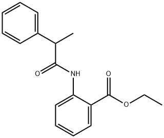 ethyl 2-[(2-phenylpropanoyl)amino]benzoate Structural