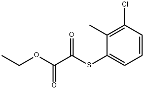 ETHYL 2-((3-CHLORO-2-METHYLPHENYL)THIO)-2-OXOACETATE Structural