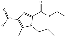 ethyl4-nitro-5-methyl-1-propyl-1H-pyrrole-2-carboxylate Structural