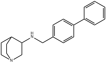 N-[(4-phenylphenyl)methyl]-1-azabicyclo[2.2.2]octan-3-amine Structural