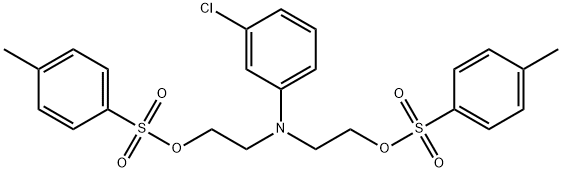 Ethanol,2,2'-[(m-chlorophenyl)imino]di-, di-p-toluenesulfonate (ester) (8CI) Structural