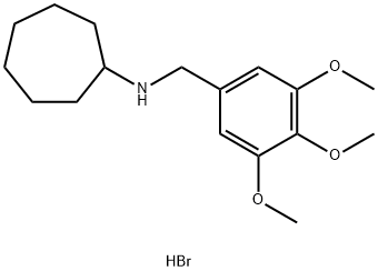 N-(3,4,5-trimethoxybenzyl)cycloheptanamine hydrobromide Structural