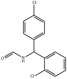 N-[(2-chlorophenyl)(4-chlorophenyl)methyl]formamide Structural