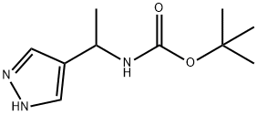 tert-butyl (1-(1H-pyrazol-4-yl)ethyl)carbamate Structural