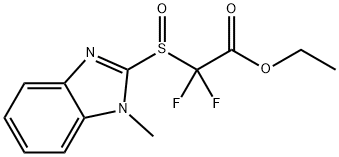 Difluoro-(1-methyl-1H-benzoimidazole-2-sulfinyl)-acetic acid ethyl ester Structural